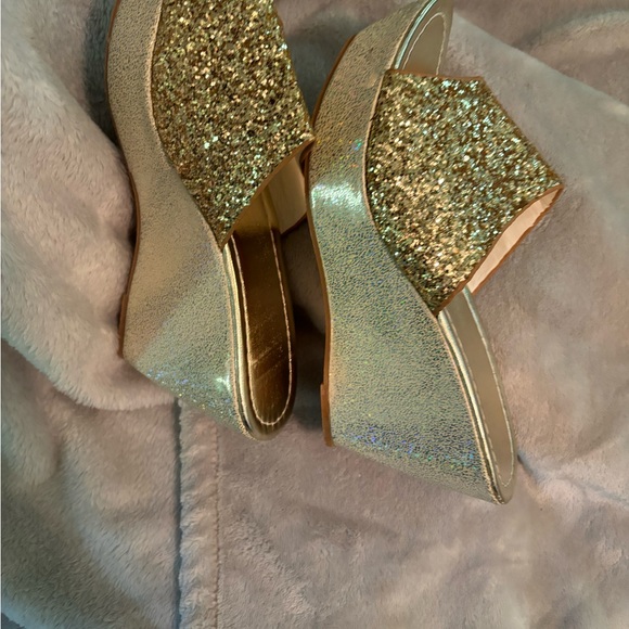 Glitter Mzluyin Wedge Sandals for Women Platform Beach Slide - Picture 8 of 12